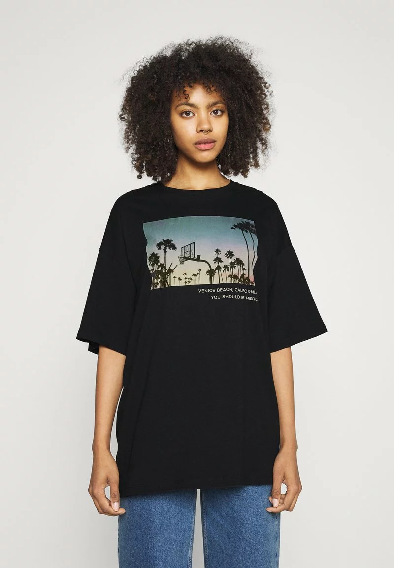 Even&Odd Damen T-Shirt Print - Black 3 Even&Odd Damen T-Shirt Print - Black