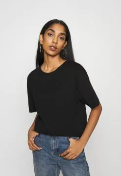 Even&Odd Damen T-Shirt Basic - Black