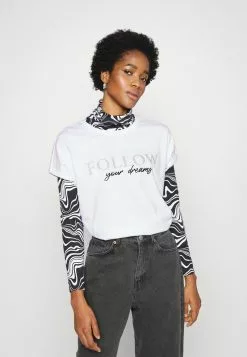 Even&Odd T-Shirt Print - White | Damen