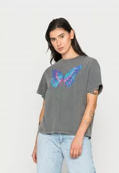 Even&Odd T-Shirt Print - Black | Damen