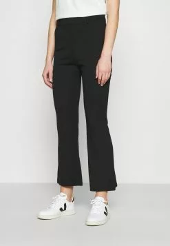 Even&Odd Kick Flare Punto Trousers - Stoffhose - Black | Damen