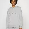 Even&Odd Damen Kapuzenpullover - Mottled Light Grey