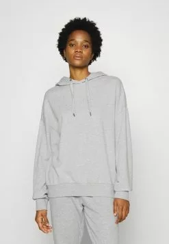 Even&Odd Damen Kapuzenpullover - Mottled Light Grey