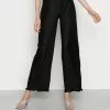 Even&Odd Damen Plisse Scallop Hem Trouser - Stoffhose - Black -Even&Odd Verkäufe 2023 5f1acd8bae674814b00a386ac6921719