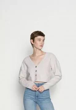 Even&Odd Damen CROPPED STRUCTURED CARDIGAN - Strickjacke - Beige