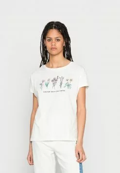 Even&Odd Damen T-Shirt Print - White