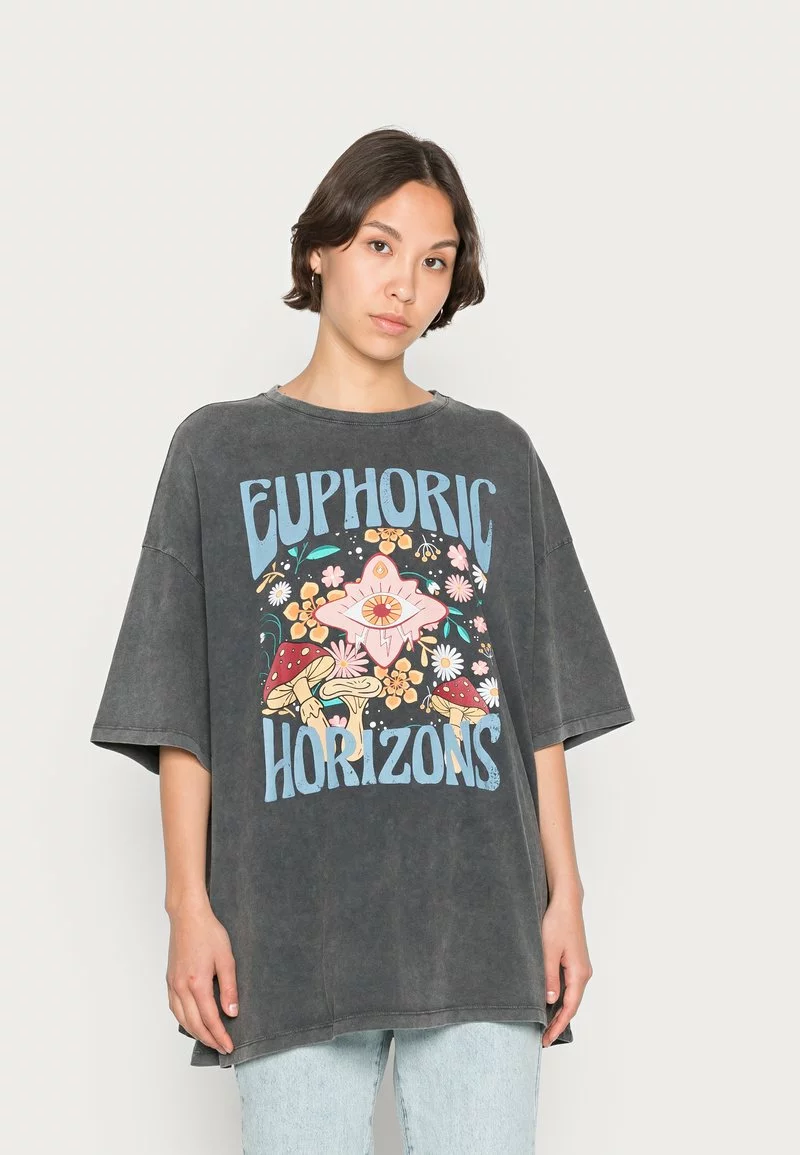 Even&Odd Damen T-Shirt Print - Black 3 Even&Odd Damen T-Shirt Print - Black