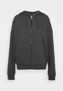 Even&Odd Damen OVERSIZED HOODED ZIP JACKET - Sweatjacke - Mottled Dark Grey -Even&Odd Verkäufe 2023 62aafb6ee643432bb1906e856458112a
