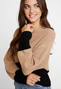Even&Odd Damen Strickpullover - Sand/black -Even&Odd Verkäufe 2023 62c1ccfe6ddc453180a014c63a2cb120