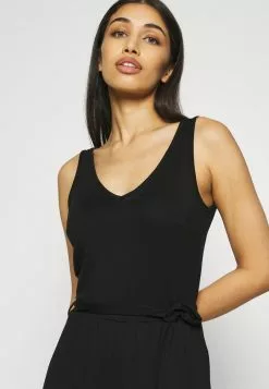 Even&Odd Damen BASIC Deep V Playsuit - Jumpsuit - Black -Even&Odd Verkäufe 2023 637ccbe8acd94d2182295428a15c19cc