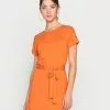Even&Odd BASIC Short Sleeves Mini Belted Dress - Jerseykleid - Orange | Damen -Even&Odd Verkäufe 2023 64d1ccfc15f64b12a3db67b18feade57