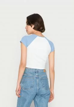 Even&Odd T-Shirt Basic - White Light Blue | Damen -Even&Odd Verkäufe 2023 65918b41de02418c936d3e2d2c3fe304