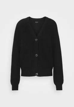 Even&Odd Damen BUTTON THROUGH CARDIGAN - Strickjacke - Black -Even&Odd Verkäufe 2023 65a0ce14760b401abc082a8b6f198a74