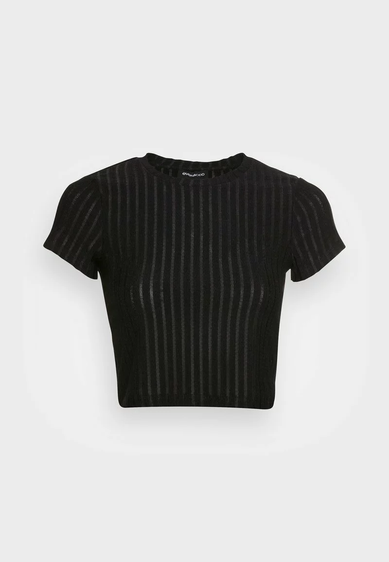 Even&Odd Damen T-Shirt Basic - Black 6 Even&Odd Damen T-Shirt Basic - Black – Bild 4