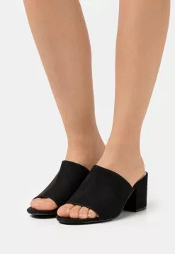 Even&Odd Damen Pantolette Hoch - Black