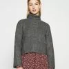 Even&Odd Damen CROPPED BOXY ROLL NECK - Strickpullover - Mottled Dark Grey -Even&Odd Verkäufe 2023 68a790d97213406685dfbe762650892e