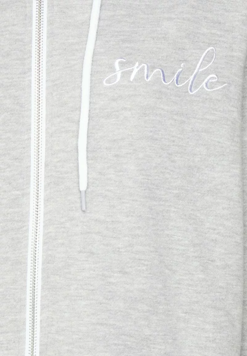 Even&Odd Damen Sweatjacke - Mottled Light Grey 5 Even&Odd Damen Sweatjacke - Mottled Light Grey – Bild 3