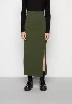 Even&Odd Maxirock - Khaki | Damen