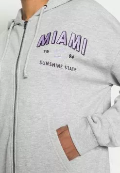 Even&Odd Damen EMBROIDERED OVERSIZED HOODED ZIP JACKET - Sweatjacke - Mottled Light Grey -Even&Odd Verkäufe 2023 69cd8cdb0fa74efbb692d1ec0ee114c0