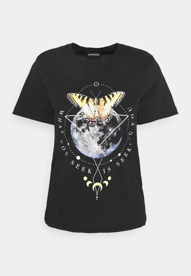 Even&Odd HATTIE MOON AND BUTTERLY TEE - T-Shirt Print - Black | Damen 7 Even&Odd HATTIE MOON AND BUTTERLY TEE - T-Shirt Print - Black | Damen – Bild 5