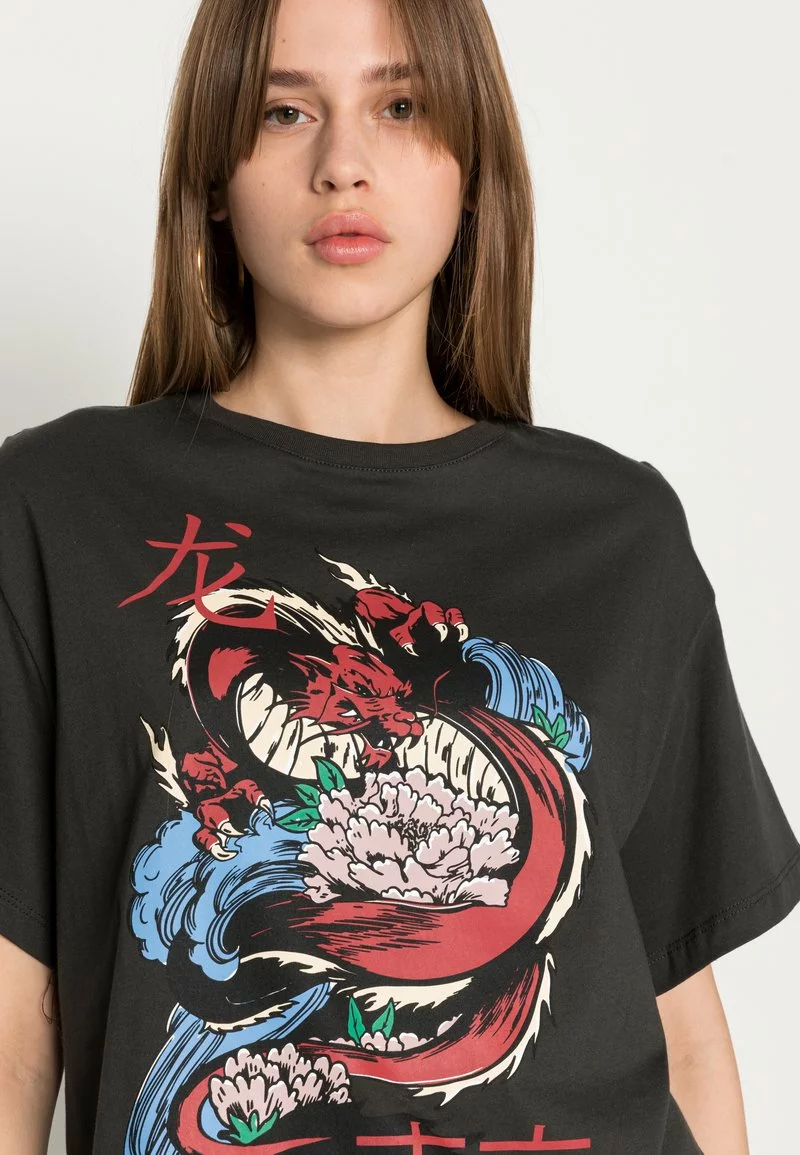 Even&Odd Damen T-Shirt Print - Anthracite 7 Even&Odd Damen T-Shirt Print - Anthracite – Bild 5