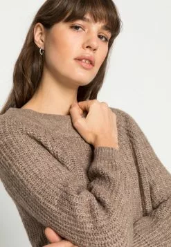 Even&Odd Damen OFF SHOULDER JUMPER - Strickpullover - Mottled Beige -Even&Odd Verkäufe 2023 6b60cdc3383e4d8297fd51f5d75ef164