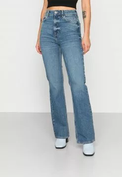 Even&Odd Damen Jeans Bootcut - Blue Denim