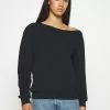 Even&Odd Damen LOOSE OFF SHOULDER SWEATSHIRT - Sweatshirt - Black