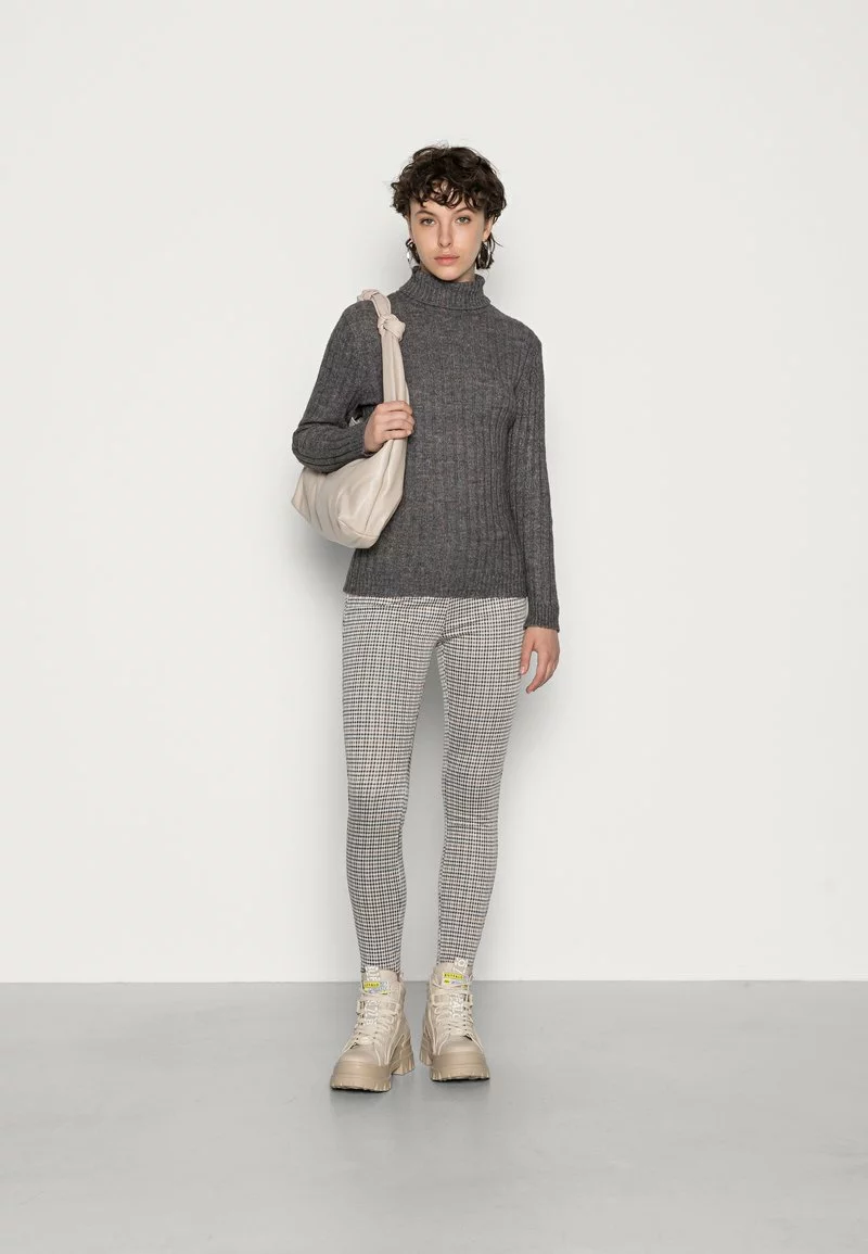 Even&Odd Damen CHECKED LEGGING - Leggings - Hosen - Brown Black 4 Even&Odd Damen CHECKED LEGGING - Leggings - Hosen - Brown Black – Bild 2