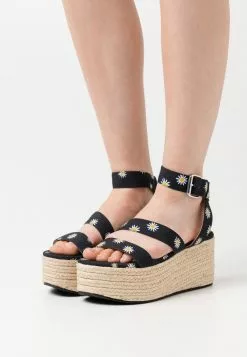 Even&Odd Damen Plateausandalette - Black