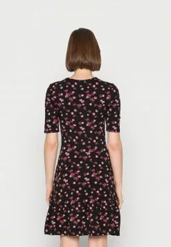 Even&Odd Damen Jerseykleid - Black/multi Coloured -Even&Odd Verkäufe 2023 6d0d21eaa06c4a9a90eb5cbffa0de587