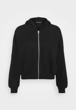 Even&Odd Damen Ribbed Zip Though Hooded Sweat Jacket - Sweatjacke - Black -Even&Odd Verkäufe 2023 6e3ce4363006453da05d295a86a921a0