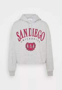 Even&Odd Damen OVERSIZED CROPPED PRINTED HOODIE - Kapuzenpullover - Mottled Light Grey -Even&Odd Verkäufe 2023 6e79d8437a3944be92c35040684c6a31