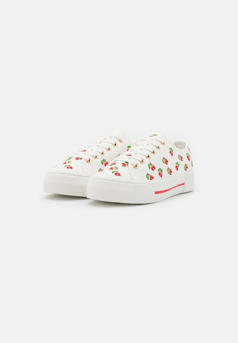 Even&Odd Sneaker Low - White/red | Damen 5 Even&Odd Sneaker Low - White/red | Damen – Bild 3