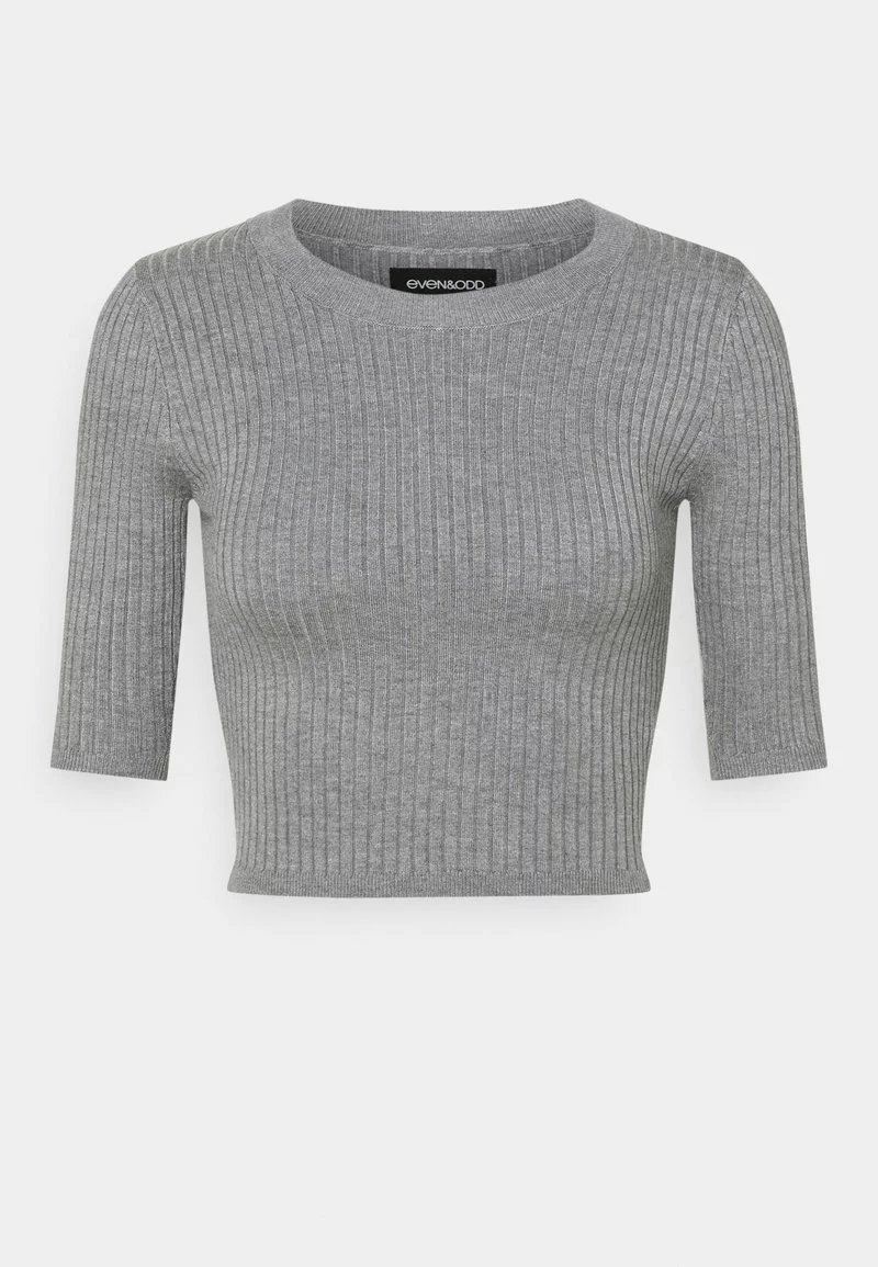 Even&Odd Damen 2 PACK - T-Shirt Basic - Mottled Grey/sand 11 Even&Odd Damen 2 PACK - T-Shirt Basic - Mottled Grey/sand – Bild 9