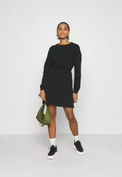 Even&Odd Damen Sweat Mini Drawstring Waist Dress - Freizeitkleid - Black -Even&Odd Verkäufe 2023 710331319acf4484aaa7d9a38ca4e5fb