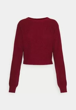 Even&Odd Damen HIGH CROPPED SIDE SLIT - Strickpullover - Red -Even&Odd Verkäufe 2023 71248f290b91411a9252e4a03355280d