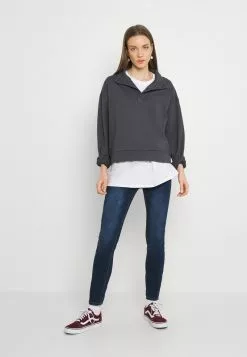 Even&Odd Damen OVERSIZED POPPER HIGH NECK - Sweatshirt - Grey -Even&Odd Verkäufe 2023 765fbb5bdb1c495ba2d39bdd4eedcfcd