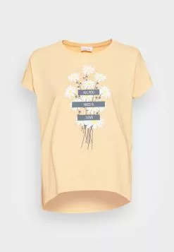 Even&Odd Damen T-Shirt Print - Yellow -Even&Odd Verkäufe 2023 7674933d9ea0466194a62701c4d683dc