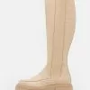 Even&Odd Damen Plateaustiefel - Beige