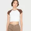 Even&Odd T-Shirt Basic - White Brown | Damen -Even&Odd Verkäufe 2023 795b063deeda45c2a3ca20bc787b3094