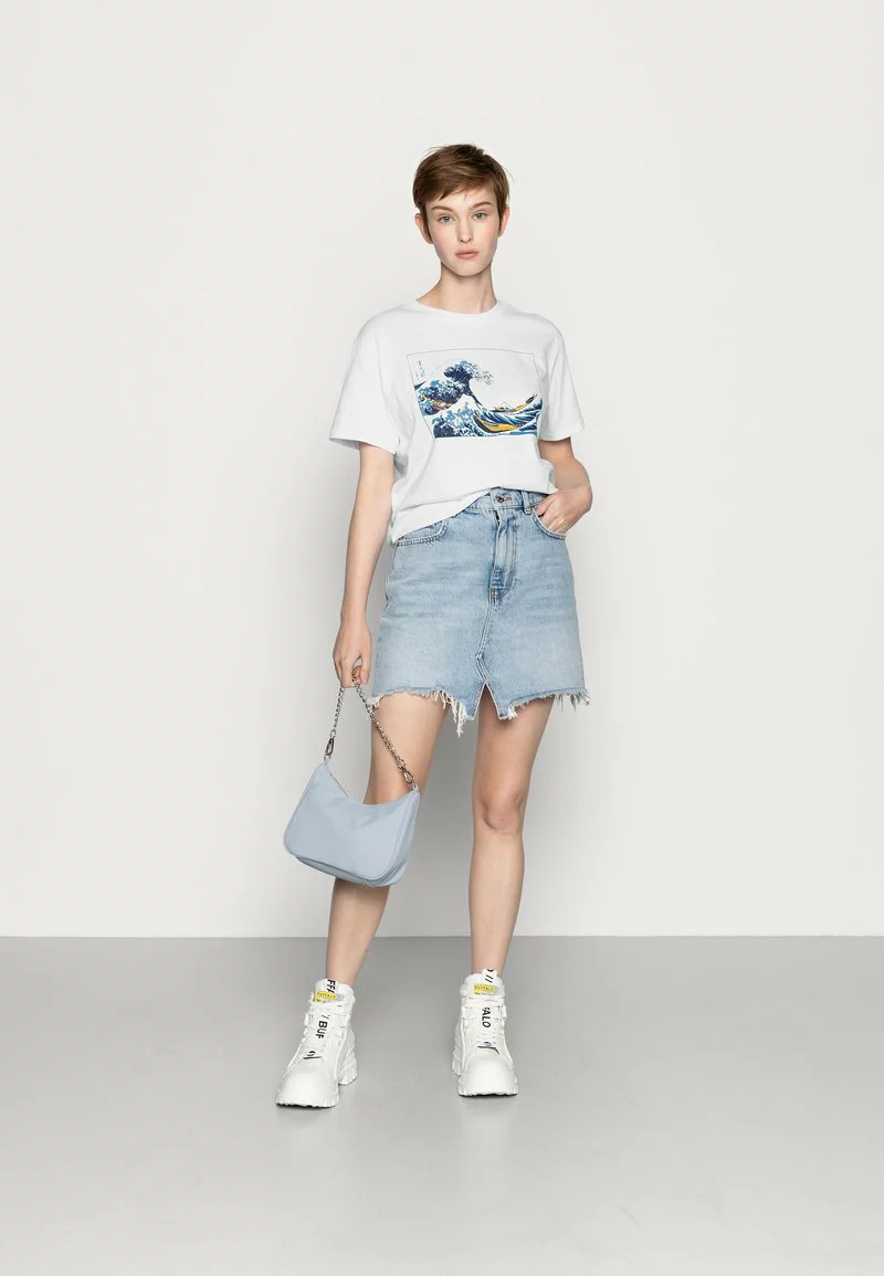 Even&Odd Damen T-Shirt Print - White 4 Even&Odd Damen T-Shirt Print - White – Bild 2