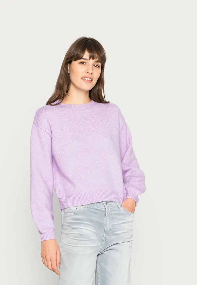 Even&Odd Damen BALLOON SLEEVE JUMPER - Strickpullover - Lilac 3 Even&Odd Damen BALLOON SLEEVE JUMPER - Strickpullover - Lilac