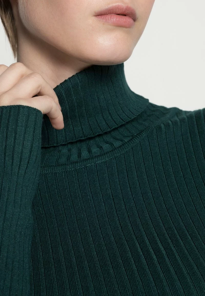 Even&Odd Damen BASIC TURTLE NECK - Strickpullover - Dark Green 7 Even&Odd Damen BASIC TURTLE NECK - Strickpullover - Dark Green – Bild 5