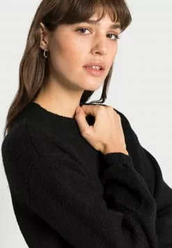 Even&Odd Damen BALLOON SLEEVE JUMPER - Strickpullover - Black -Even&Odd Verkäufe 2023 7d88ffb106ac4ba28e8501a4de9ad34f