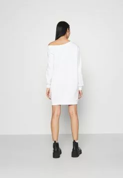 Even&Odd Damen SWEAT OFF SHOULDER MINI DRESS - Freizeitkleid - White -Even&Odd Verkäufe 2023 7e32cd3ddef54ee2bb2f7713a7c41799