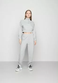Even&Odd Damen JOGGER - Sweatshirt - Mottled Light Grey