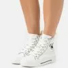 Even&Odd LOVE - Sneaker High - White/black | Damen