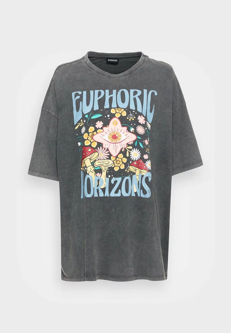 Even&Odd Damen T-Shirt Print - Black 6 Even&Odd Damen T-Shirt Print - Black – Bild 4