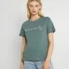 Even&Odd Damen T-Shirt Print - Green -Even&Odd Verkäufe 2023 8450b948260447988a113e6df48ffb80